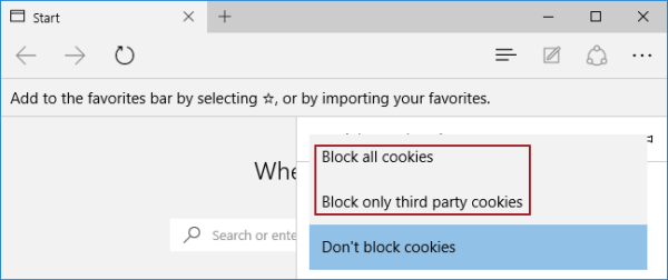 choose blocking option