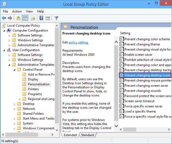 Change Desktop Icons View In Windows 10