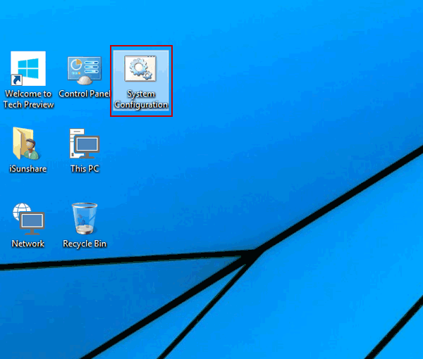 system configuration cmd file on desktop