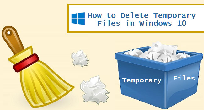 delete temporary files in windows 10
