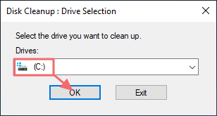 select system drive