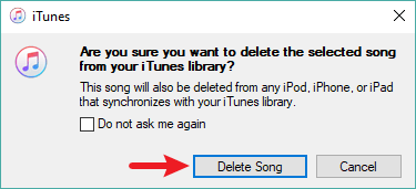 delete song