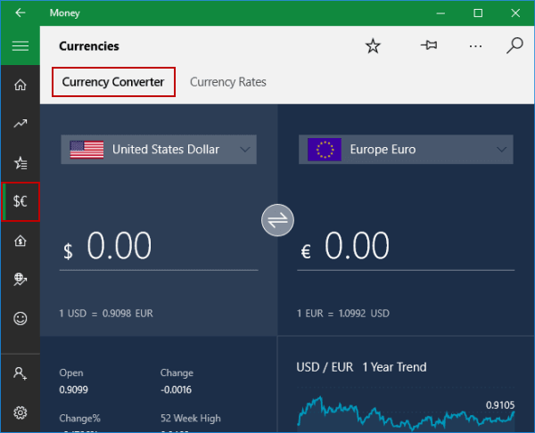 find currency converter in currencies