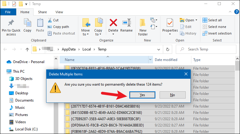 delete all temp files