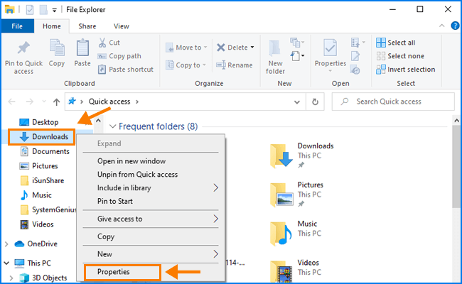select properties to open the dialog
