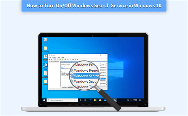 enable or disable windows search service