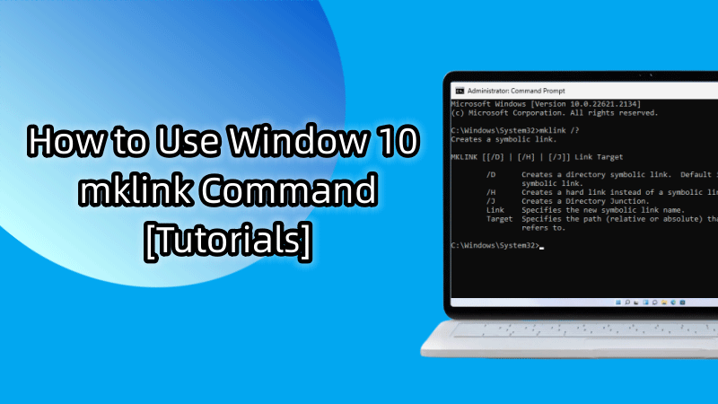 how to use Windows 10 mklink command tutorial