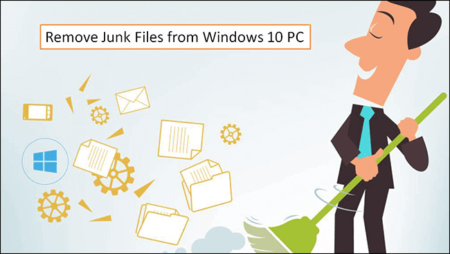 remove junk files from Windows 10 PC