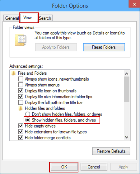 How To Show The Hidden Folders In Vista