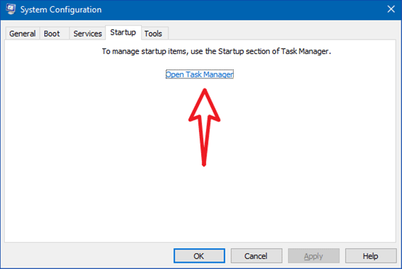 open task manager
