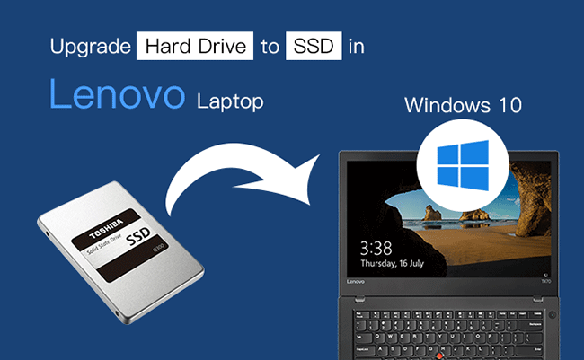  upgrade hard drive to ssd in Lenovo laptop
