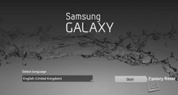 Samsung tablet factory reset