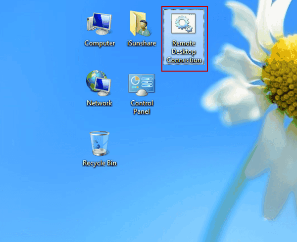 remote desktop connection cmd file on desktop