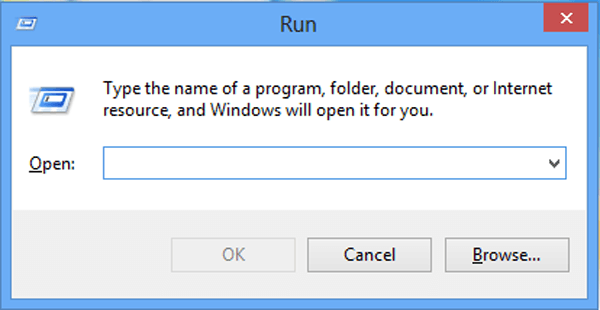 open run command