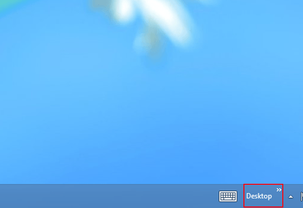 desktop icon on taskbar