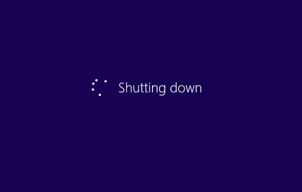 shutting down computer with the shortcut