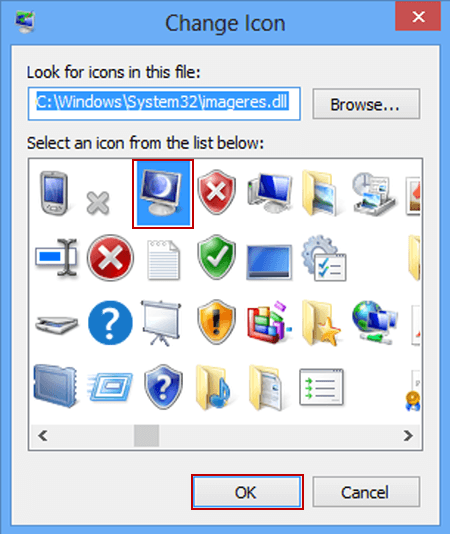 choose another computer icon