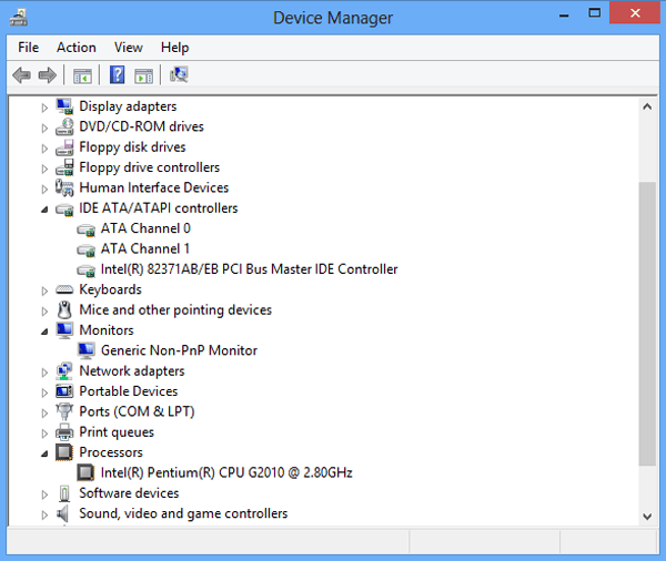 check device info in device manager
