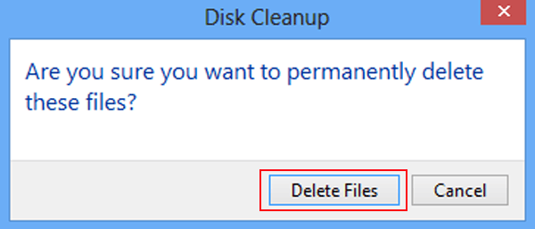 tap delete files