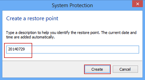 input restore point