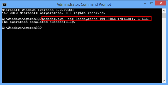 input command
