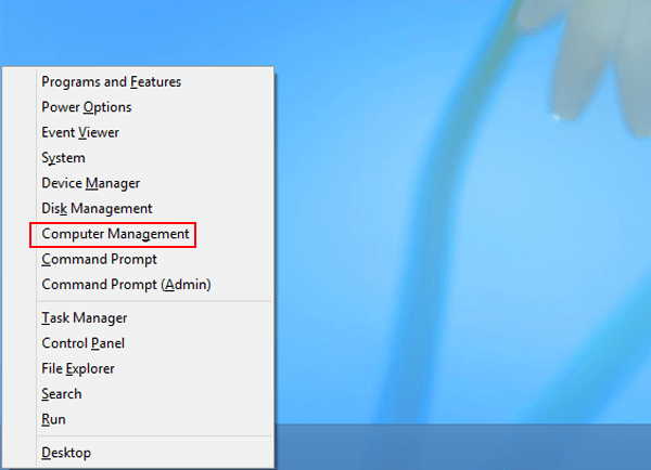 select computer management