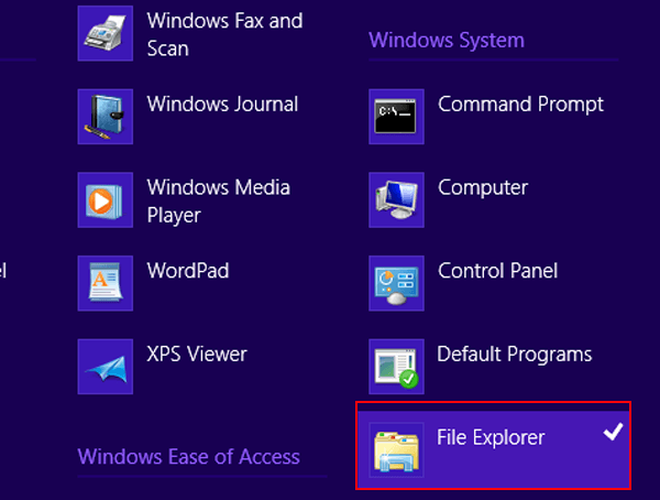 right click File Explorer