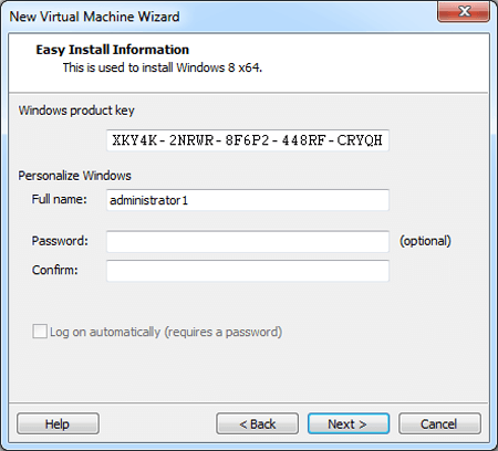 input Windows 8 product key