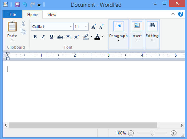 windows 8 wordpad