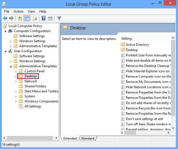 find and open desktop folder