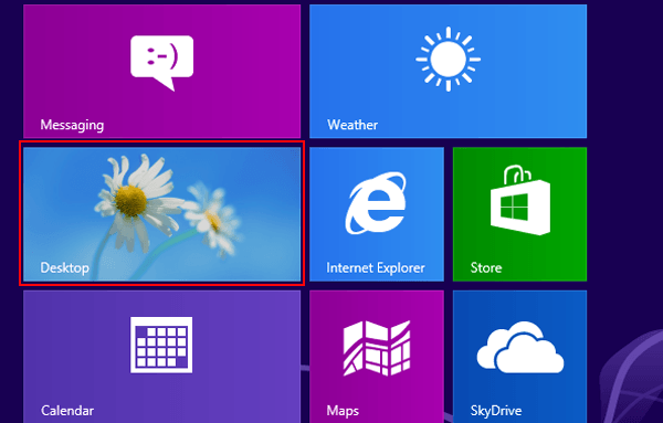 tap desktop icon