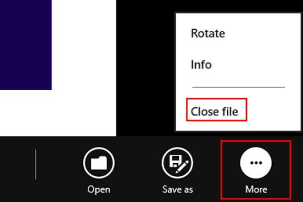 close the file