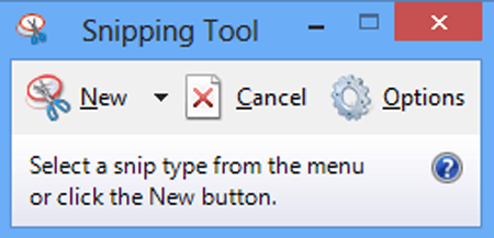 windows 8 snipping tool