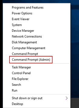 run command prompt with admin rights in windows 10