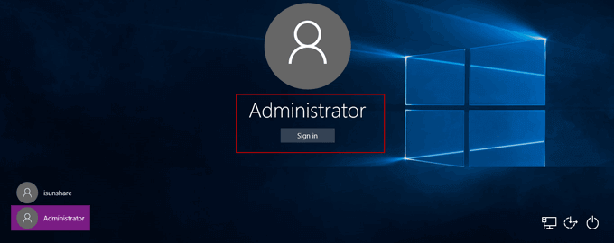 reset surface 3 password with built-in administrator