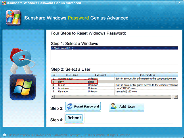 reboot to confirm samsung account password reset