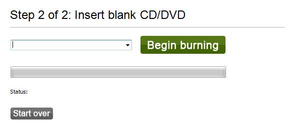 create password reset disk with cd