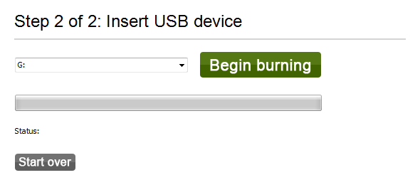 create reset disk with usb