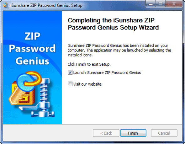 prepare zip password genius