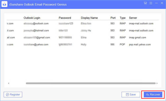  recover Outlook email password