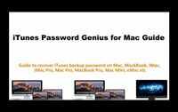 how to use iTunes Password Genius for Mac