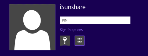 sign in with pin code