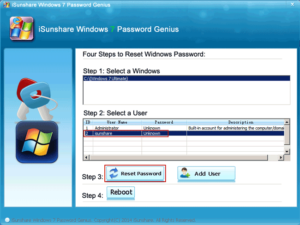 how to reset locked computer windows 7
