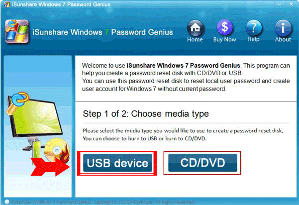 make windows 7 ultimate password reset disk