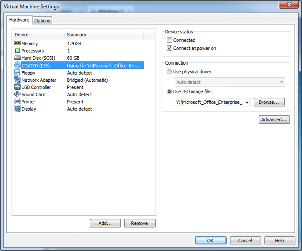 add iso image file to cd