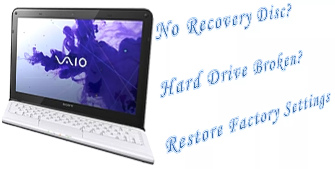 sony vaio restore factory settings