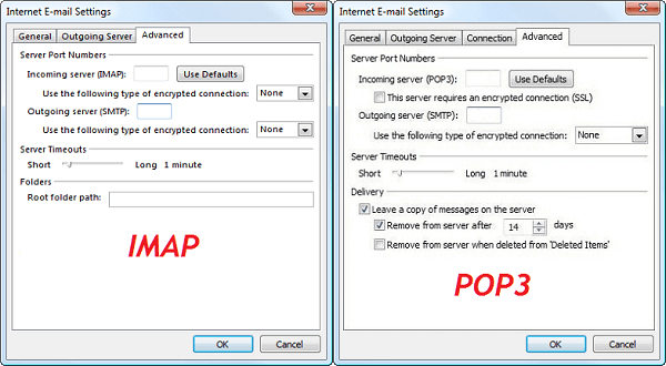 advanced settings window