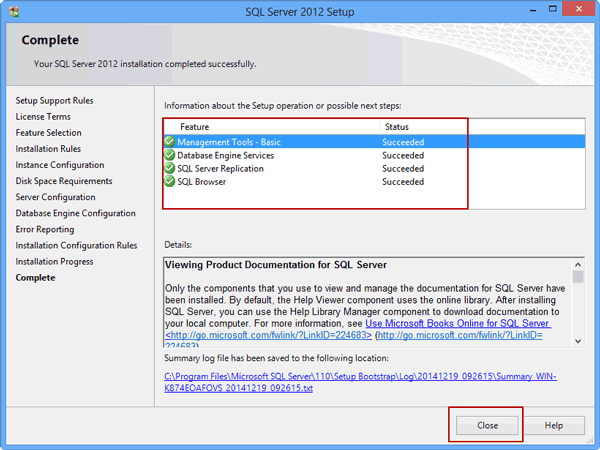 windows sql server 2012 express