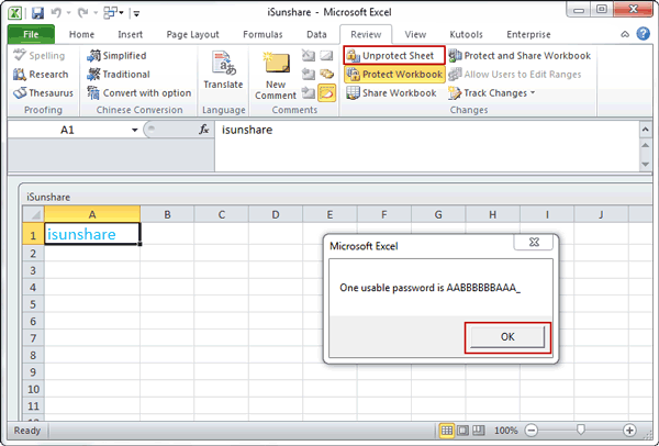How to Unprotect Excel Worksheet 2010 with VBA Code