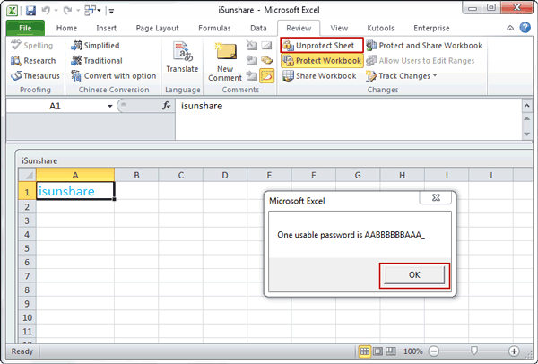 excel unlock protected workbook